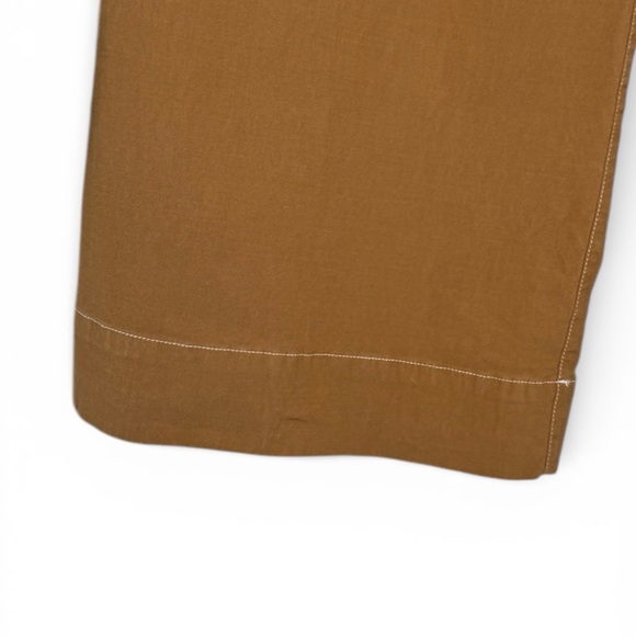 Anthropologie Maeve Wide Leg Pants High Rise Camel Brown US 10 - Picture 6 of 14